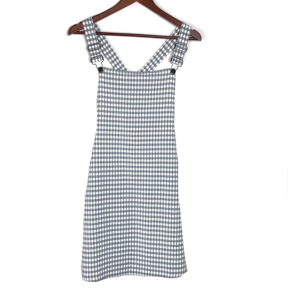 Peach Love California Checkered Dress